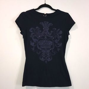 Embellished graphic tee